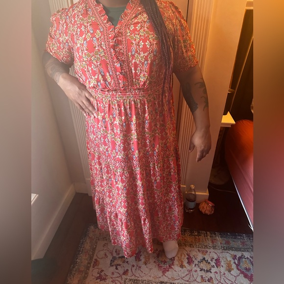 Max Studio London Floral Midi Dress - Size 2X - Picture 5 of 7